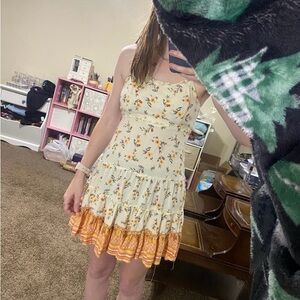 Rue21 Floral Mini Dress with Ruffle Hem